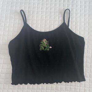 black crop top